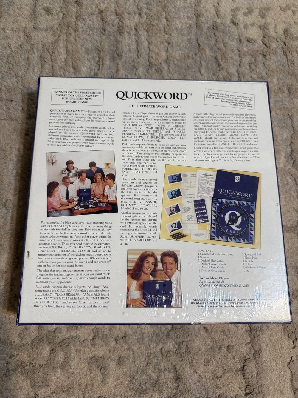 Vintage 1991 Quickword: The Ultimate Word Game